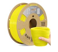 OVERTURE TPU High Speed Filamento 1.75mm, Alta Velocidad Flexible 95A Suave para Impresoras 3D Filamento, 1kg Carrete de Cartón, Precisión +/- 0.02 mm (HS TPU Amarillo Neón)