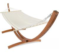 Oviala Hamaca de pie de madera blanca