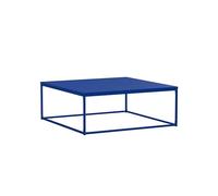 Oviala - Mesa baja cuadrada moderna (120 cm), color azul oscuro