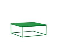 Oviala - Mesa baja cuadrada moderna (120 cm), color verde