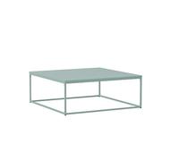 Oviala - Mesa baja cuadrada moderna, 120 cm, color verde salvia