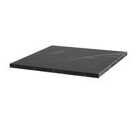 Oviala - Mesa cuadrada laminada (60 x 60 cm), color negro