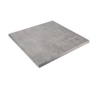 Oviala - Mesa cuadrada laminada, 70 x 70 cm, hormigón encerado