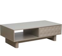 Oviala Mesa de centro rectangular L120 cm beige