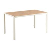 Oviala - Mesa de comedor rectangular (MDF), color blanco