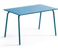 Oviala Mesa de jardín de acero azul pacífico