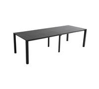 Oviala Mesa de jardín extensible 52/260 cm de aluminio gris
