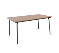 Oviala - Mesa de jardín Rectangular (160 x 90 cm, Acero