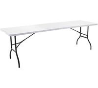 Oviala Mesa de recepción con patas plegables de 240 cm