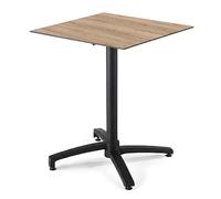 Oviala - Mesa de terraza (70 cm, reclinable, laminado, roble bruto)