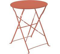 Oviala Mesa plegable de acero terracota