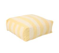 Oviala Mixi - Puf a rayas para salón de jardín modular, color amarillo claro