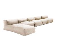 Oviala Mixi - Salón de jardín modulable de 5 plazas, color beige