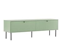 Oviala - Mueble para TV (2 puertas, acero y MDF (melamina), 150 cm, color verde salvia
