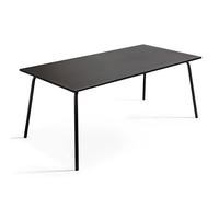 Oviala Palavas - Mesa rectangular de acero negro