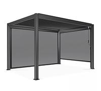 Oviala Pergola bioclimática 3x4m independiente con 2 persianas