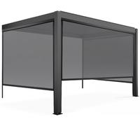 Oviala Pérgola bioclimática adosada de 3x4m y 3 toldos