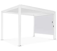 Oviala Pérgola independiente de 3x4m y 1 toldo de 2,66 x 2,34 m blanco