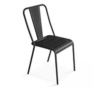 Oviala - Silla de jardín (metal), color gris