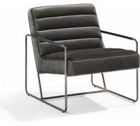 Oviala Sillón capitoné de terciopelo verde gris