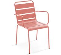 Oviala Sillón de jardín de metal arcilla