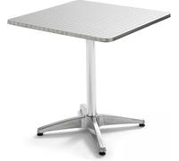 Oviala Tabla cuadrada de aluminio gris