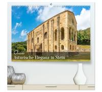 Oviedo - Asturische Eleganz in Stein (hochwertiger Premium Wandkalender 2026 DIN A2 quer), Kunstdruck in Hochglanz: Ein Kalender mit beeindruckenden Ansichten historischer Bauwerke in Oviedo.