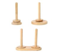 Ovilladora de Madera Soporte for hilo, suministros for manualidades de bolas lana, estable, giratorio 360 °, estante organizador tejido desmontable y resistente(1 Axis Small)