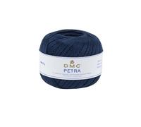Ovillo 100% de algodón, Azul Oscuro, Talla 5, DMC Petra Yarn