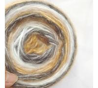 Ovillo de hilo de mohair degradado de 100 m para tejer bufandas, suéteres, manualidades, mezcla suave (tipo C)