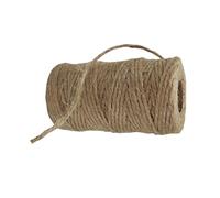 Ovillo de Hilo de Yute, Madeja de Cuerda, Rollo de Cuerda Fina, Rollo de Cordel, Hilo Natural de Yute para Atar o Tejer, Cuerda Fina de Yute, (1 mm x 100M)