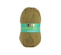 Ovillo de lana Hayfield Bonus Aran, verde oliva (634), 100 g
