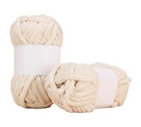 Ovillo Lana Gruesa Hilo de hilo raya hielo, grueso una sola parte, palo bola, aguja, babero tejido a mano, sombrero, bufanda, 1 ud(03)