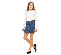 OVISSA Leotardos Clásicos para Niña - Mezcla de Algodón Suave, Opacos - Para Uso Diario o Eventos - Beige