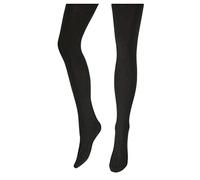 OVISSA Medias gruesas italianas para mujer de lana acrílica de 180 denier suaves opacas para mujer, medias elásticas sólidas con cintura reforzada de punta fuerte, medias tallas S-XL, Negro, L