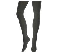 OVISSA Medias gruesas italianas para mujer de lana acrílica de 180 denier suaves opacas para mujer, medias elásticas sólidas con cintura reforzada de punta fuerte, medias tallas S-XL, Fumo, S