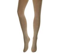 OVISSA Medias gruesas italianas para mujer de lana acrílica de 180 denier suaves opacas para mujer, medias elásticas sólidas con cintura reforzada de punta fuerte, medias tallas S-XL, Capuchino, L