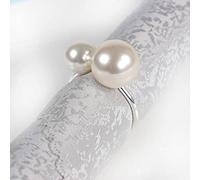 OVLIIYWZY 12pcs/Lot Creative Personality Metal Napkin The Toast Button Napkin Western Buckle Napkin Pearl Meal