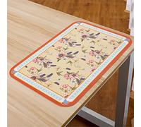 OVLIIYWZY 6 Pcs Classical Leather Western Placemat Restaurant Table Mat Tableware Pad Heat Insulation Kitchen Accessorie