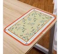 OVLIIYWZY 6 Pcs Classical Leather Western Placemat Restaurant Table Mat Tableware Pad Heat Insulation Kitchen Accessorie