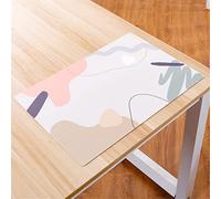 OVLIIYWZY 6 Pcs Hip-Hop Graffiti Style Leather Western Placemat Restaurant Table Mat Tableware Pad Kitchen Accessorie