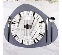 OVLIIYWZY Cutlery Set Western Plate Restaurant Dining Table Dinner Plate Table Mat Napkin Combination Complete Set