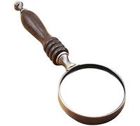 OVLIIYWZY Lupa de Mano HD 20X Mango de Madera Maciza para Anciano Lectura de Libros Joyería Identificación Relojes Manualidades DIY Tallado y reparación Identificación An