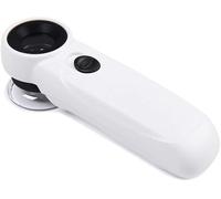 OVLIIYWZY Lupa de Pantalla Lupa iluminada 30X de Mano con luz LED o Lectura de Libros de Anciano Joyería Identificación Relojes Manualidades DIY Tallado y reparación Lupa