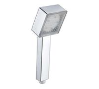 OVLIIYWZY Luz de Cabezal de Ducha LED Que Cambia de Color para baño, Ducha de Alta presión con Cambio de Color automático Brillante, Ahorro de Agua Manual, 3/7