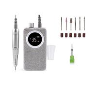 OVLIIYWZY Máquina pulidora de uñas Máquina Perforadora de uñas portátil con lijadora eléctrica de Diamante Taladro eléctrico de uñas de Diamante Torno de uñas Profesional Manicura para Bricolaje H