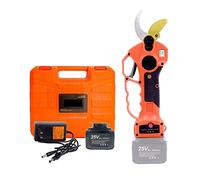 OVLIIYWZY Podadora eléctrica inalámbrica con batería, Tijeras de podar de 40mm y 25V con Poste de extensión de Alcance, Motosierra eléctrica de 5 Pulgadas, Herramientas de jardín (Tijeras)