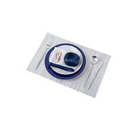 OVLIIYWZY Tableware Set Set Table Ceramic Western Dinner Plate Placemat Napkin Buckle Combination