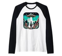 OVNI alienígena en la montaña sudamericana en Perú Camiseta Manga Raglan