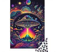 OVNI Galaxia Puzzle de 1000 Piezas Papel Puzzle para Adultos Vista Nocturna Juego de Puzzle 1000 Piezas Relajación 70x50cm/1000pcs